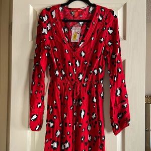 NWT red leopard dress! 💃🏻!!!
